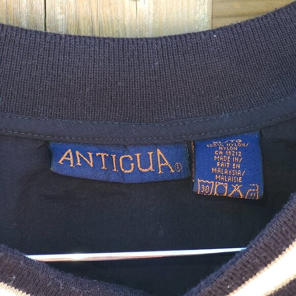 VINTAGE CN RAIL Employee Pullover Windbreaker Men's Size XL White and Black Knit - Picture 6 of 8